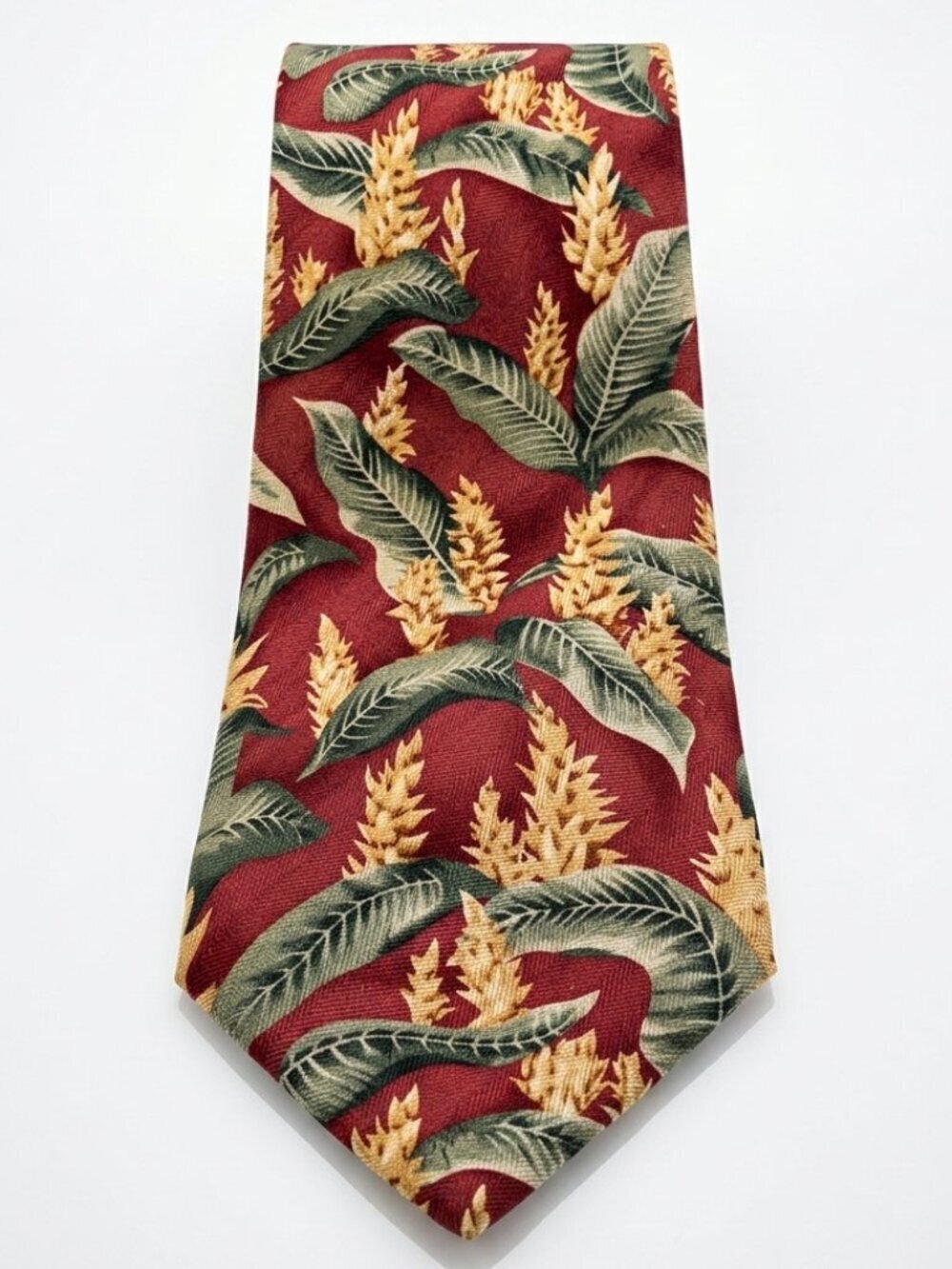 TOMMY BAHAMA Silk Tie Tropical Palm Print NWT